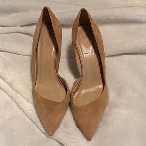 J. Crew Tan Suede Heels